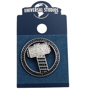Universal Studios Marvel Thor Hammer Bling Pin